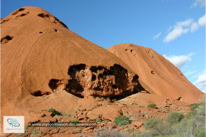 Uluru National Park dans l'état du Territoire du Nord en Australie