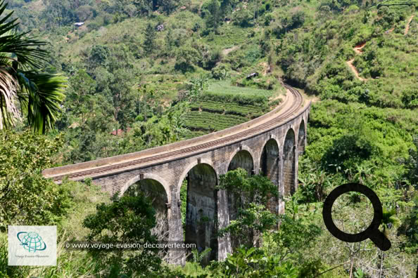 Le pont aux neuf arches également appelé le pont dans le ciel, est un pont viaduc et l'un des meilleurs exemples de construction ferroviaire de l'époque coloniale dans le pays.  La région environnante a connu une augmentation constante du tourisme en raison de l'ingéniosité architecturale du pont et de la verdure abondante des collines voisines. Cette belle construction fait 300 m de long sur 24 m de haut. 