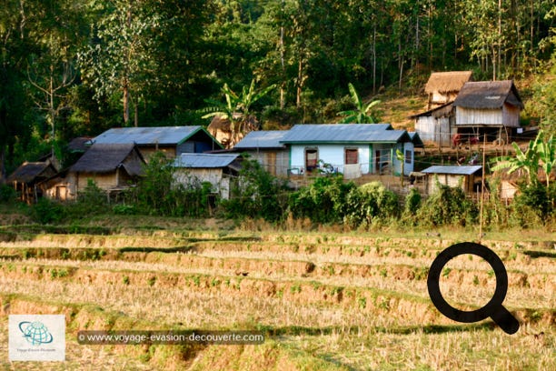 Nous sommes partis aussi faire une balade dans le village de Ban Yoi Hai rencontrer les habitants.