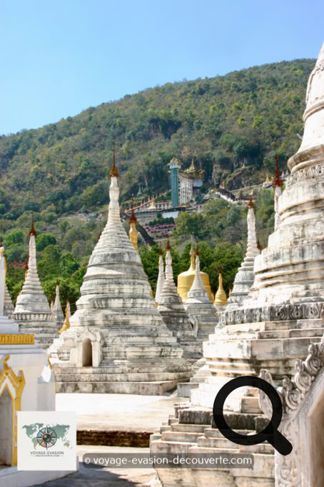 Nichée à 1 500 m d’altitude dans la région de Shan, Pindaya est surtout connue pour les cavernes surplombant un lac et qui contiennent plus de neuf mille offrandes représentant Bouddha offertes depuis le XVIIe siècle. Un sanctuaire créé pour honorer la légende d’un prince héroïque qui secouru sept princesses tombées dans le piège d’une monstrueuse araignée. Le nom Pindaya vient d’ailleurs de la déformation de “Pinku Ya Pyi“, qui signifie “j’ai tué l’araignée“.