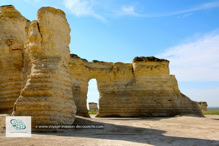Monument Rocks National Landmark au Kansas