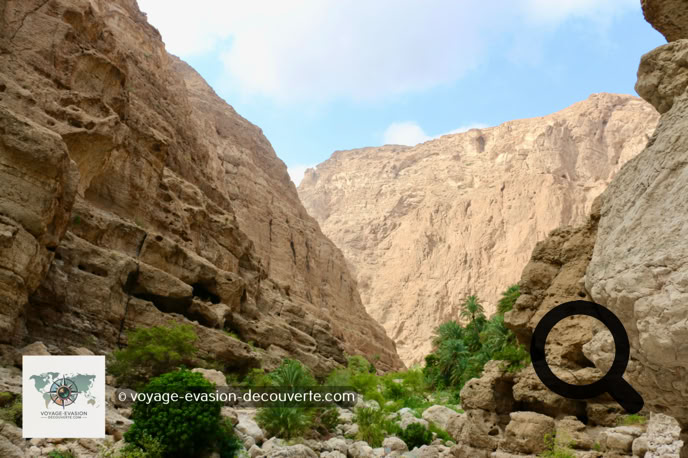 Le Wadi Shab débouche dans le golfe d'Oman au niveau du petit village d'Ash Shab. Niché sur les flancs du djebel Hajar, c'est l'un des canyons les plus célèbres du pays, souvent surnommé. Une véritable pépite naturelle, aussi belle qu'accessible, qui attire chaque année les amateurs de randonnée et de baignade.