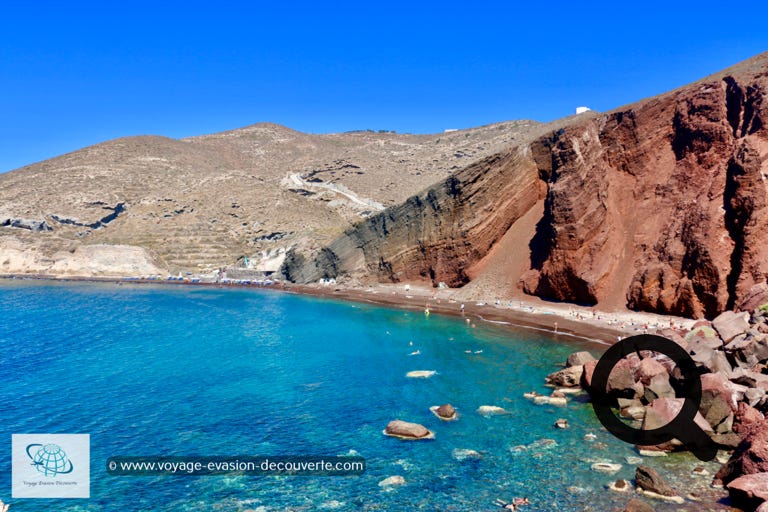 Que faire à Akrotiri à Santorin ? La plage Red Beach