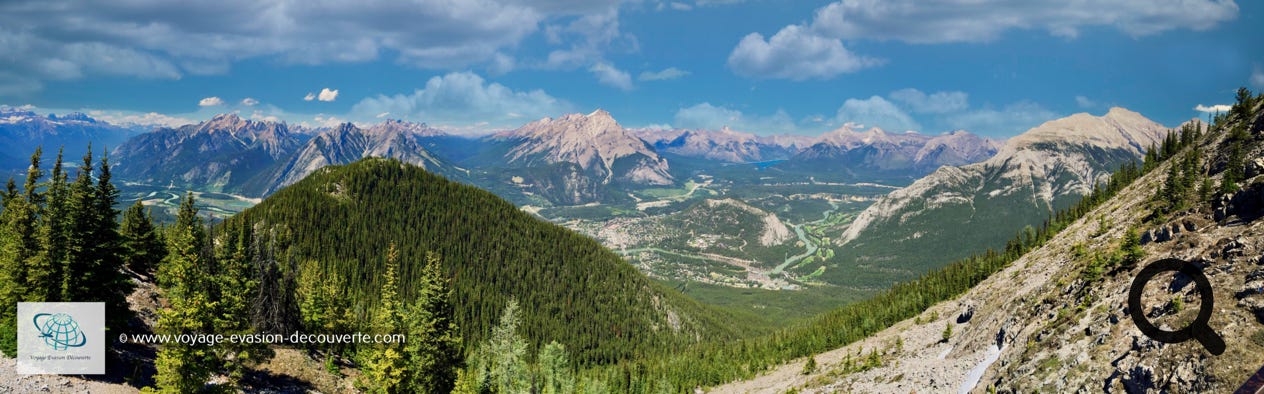 ette montagne se trouve dans le parc national de Banff. De là-haut vous aurez, depuis la crête dentelée du sommet, une vue exceptionnelle  et imprenable sur les Rockies et sur la Bow River.