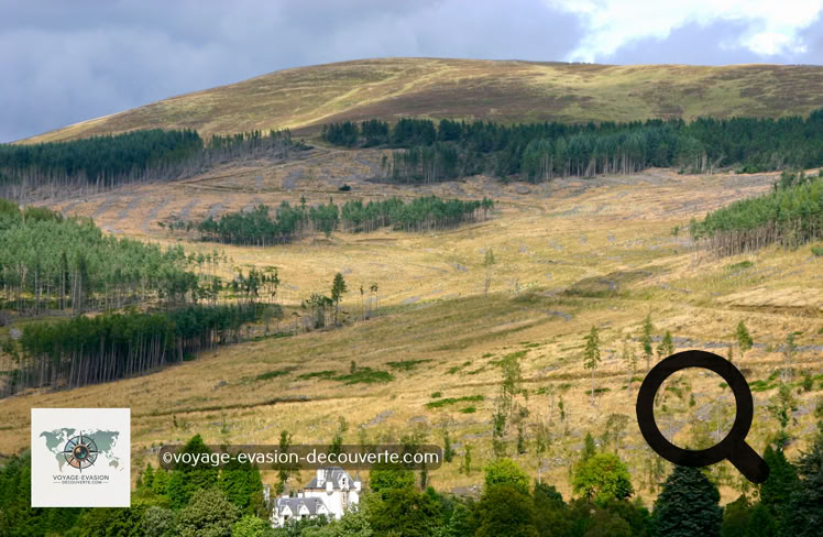 En partant de Glamis nous avons pris la A93, traversant des paysages superbes des Highlands, pour atteindre la ville de Inverness pour y passer la nuit. 