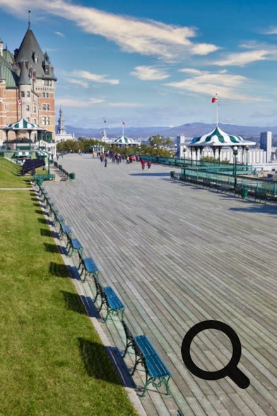 Cette immense terrasse, très animée, vous offre une vue imprenable sur le fleuve Saint-Laurent et dans votre  dos le Château Frontenac. 