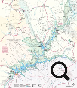 Carte du Lac Powell