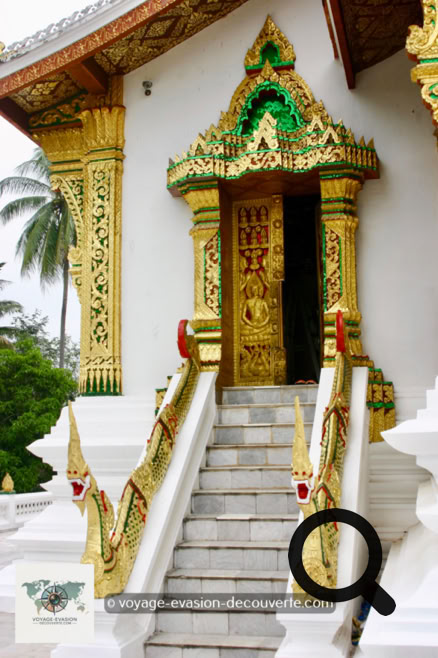 Dans l'enceinte du Palais se trouve le Haw Pha Bang, le temple royal construit pour accueillir la statue de Bouddha "Phra Bang". Haute de 83 cm en alliage d’or, de bronze et d’argent, c’est l’une des plus vénérées du Laos.